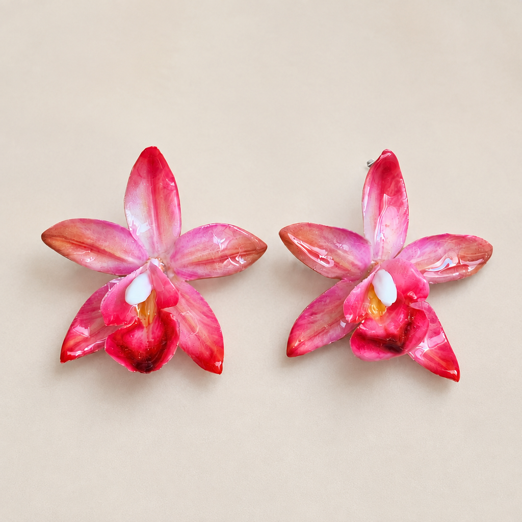 Boucles d’oreilles AIMELLE (fait main )