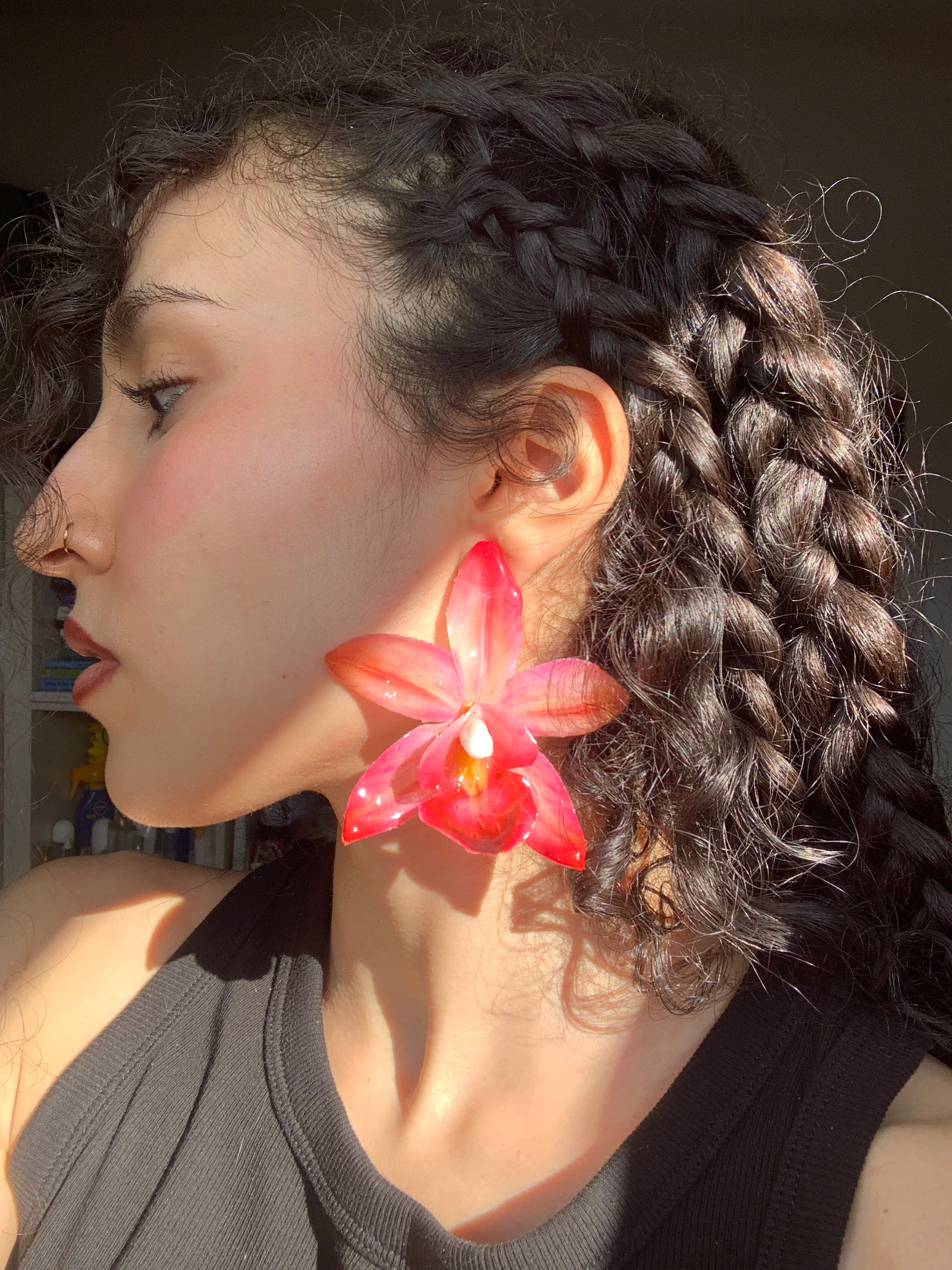 Boucles d’oreilles AIMELLE (fait main )
